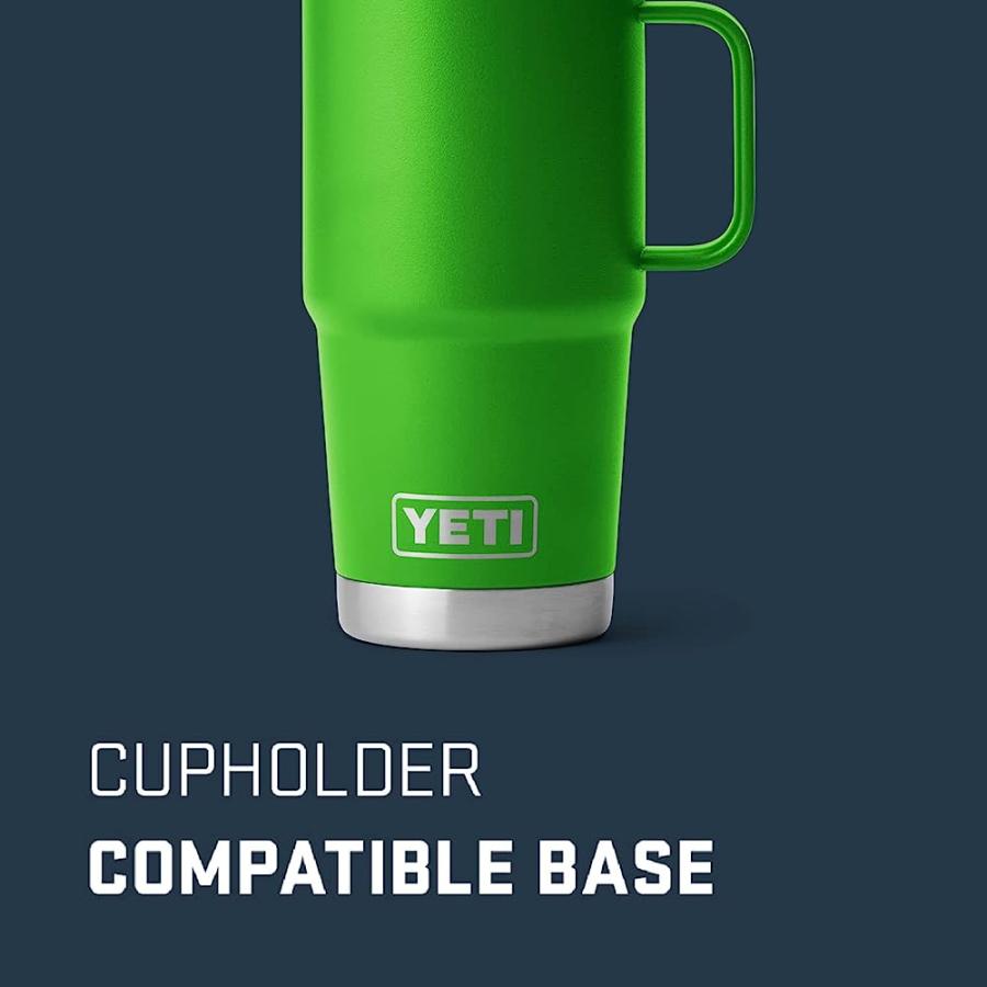 YETI RAMBLER 20 OZ TRAVEL MUG, STAINLESS STEEL, VACUUM INSULATED WITH STRONGHOLD LID, CANOPY GREEN