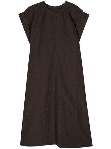 Sofie D'hoore - Ducie Lic midi T-shirt dress - women - Cotton/Linen/Flax - 38 - Brown