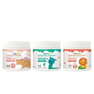 【哈哈窩】IN-PLUS 貓咪保健品 初乳雙護/貓草高纖排毛/茶胺酸GABA舒壓 體質排毛情緒保健 90/120顆
