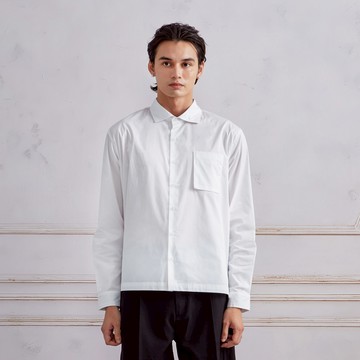 白色短版襯衫-725213061011