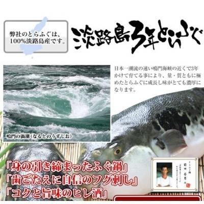 ふるさと納税 南あわじ市 月 ふぐ鍋　刺身セット 冷凍(2人前)