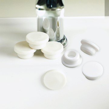 溢水口塞洗臉盆溢水孔堵帽 扣入式密封塞 橡膠堵頭