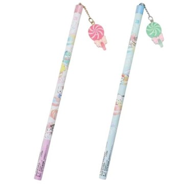 小禮堂 Sanrio 三麗鷗大集合 2B鉛筆附吊飾 (甜點雲朵款)