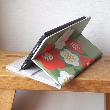 【相容所有型號/膠帶固定平板電腦保護套】日本現代Tsubaki