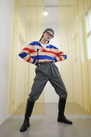 2025fw 拼色針織top