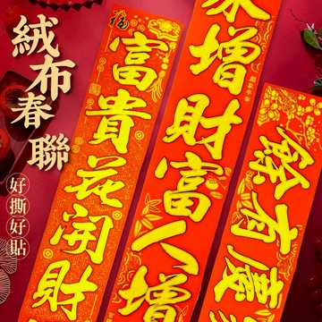 【台灣現貨】春聯 蛇年 蛇年春聯 富貴 絨布春聯 招財進寶 創意春聯 門聯 對聯 2025春聯 過年春聯 立體春聯