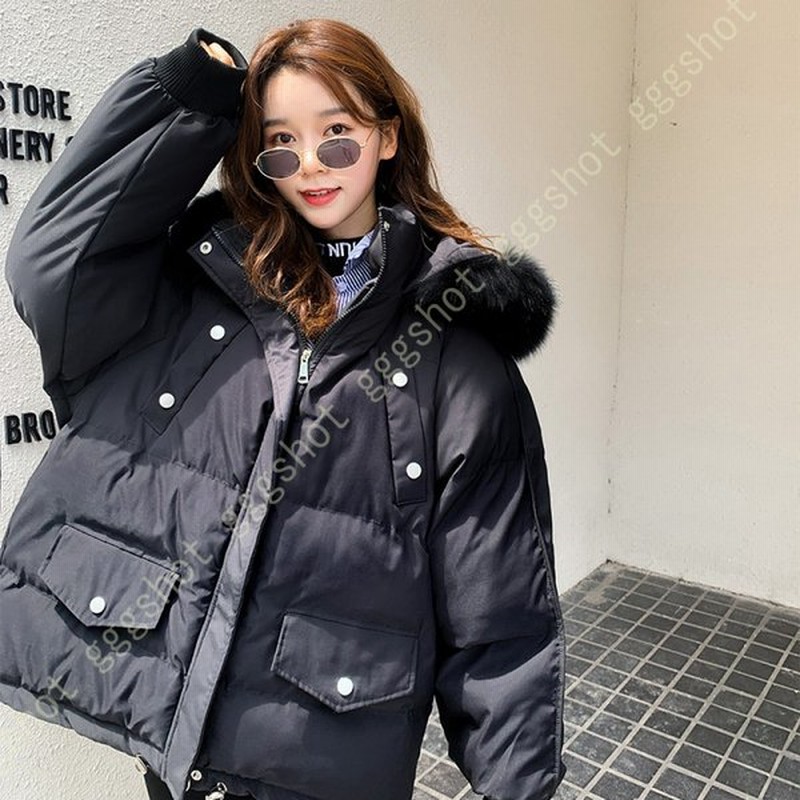 フードブルゾン ダウンジャケット フード付き レディース 防寒 フード ブルゾン ダウン ショート丈 ダウンコート アウター ジャケット 通販 Lineポイント最大get Lineショッピング