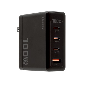 UB-100W 氮化鎵 100W 4埠快充 UB-100W 氮化鎵 100W 4埠快充 流光白