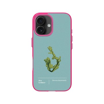 iPhone 16 Clear 粉漾桃 - The Seaweed Studio - 德文郡・美扇藻研習