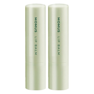 MOMUS 潤唇修護素+Plus 滋潤舒緩修護 改善唇部乾粗糙 質地清爽不黏膩  綠茶  3.5g  2支