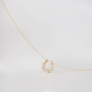K18 星曜馬蹄鑽石項鍊 0.1ct