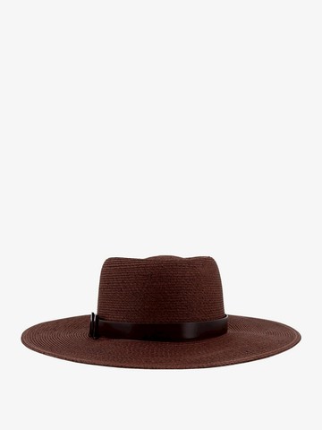 Hat with metal monogram - MAX MARA - gender_Woman