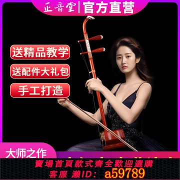 【全網低價 可打統編】正音堂二胡樂器廠家直銷中老年成人兒童初學者專業演奏紅木胡琴