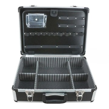 Octopus章魚牌 鋁合金儀器工具箱 大黑 No.370 MIT台灣製造 可拆式套板  450 x 325 x 170mm  1個