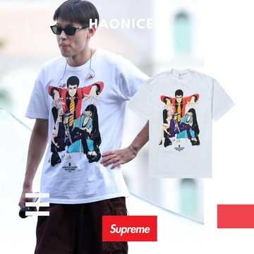 【NICE 歐美日韓代購】24SS夏季新品美式潮牌 SUPREME 漫畫聯名款短T 魯邦三世 提線木偶