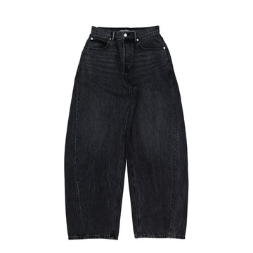 alexanderwang 水晶 立體圓弧剪裁牛仔褲