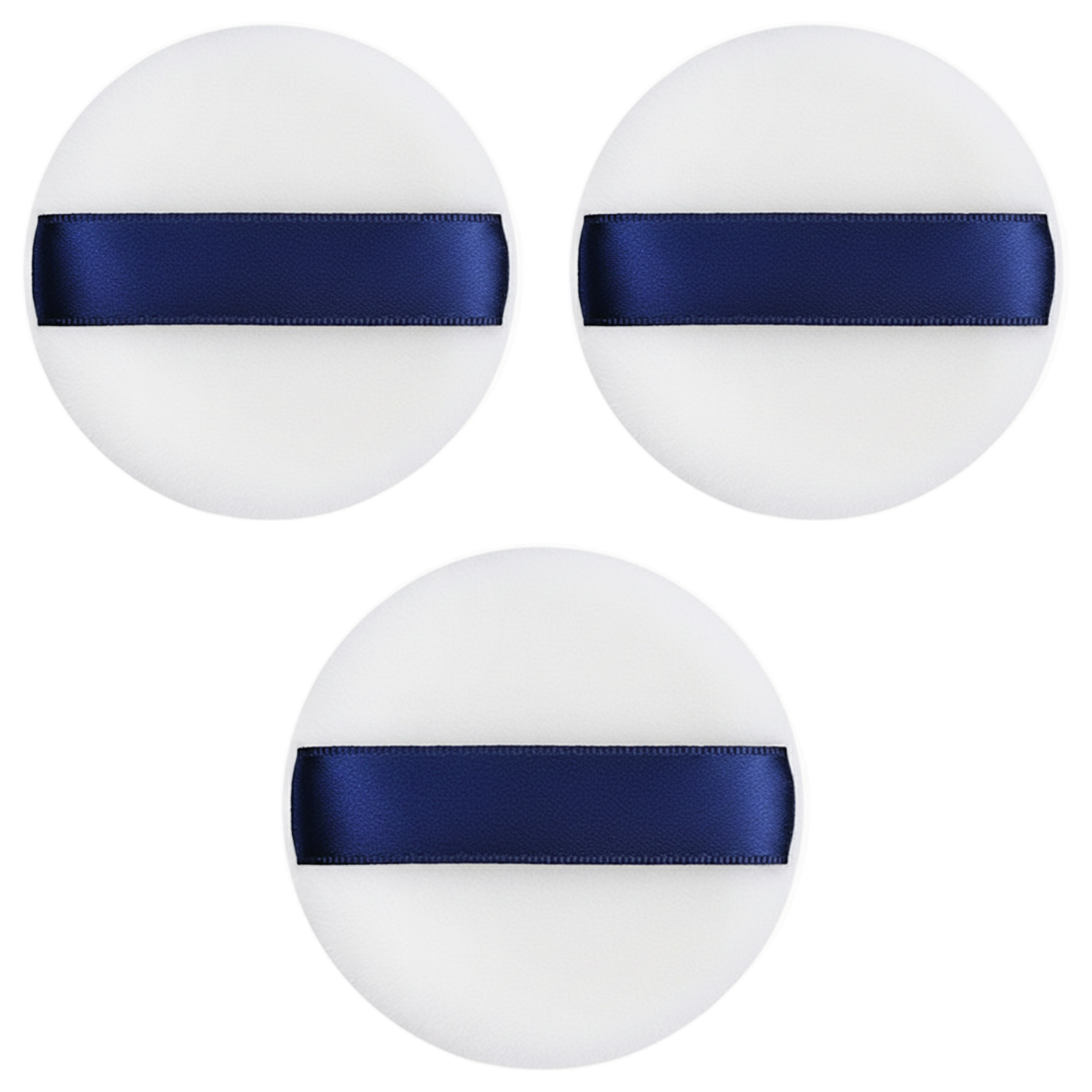 小麥購物 蜜粉粉撲 D067 大(7 x 7 x 2cm) 白色 - 柔軟親膚 打造精緻妝容  3個