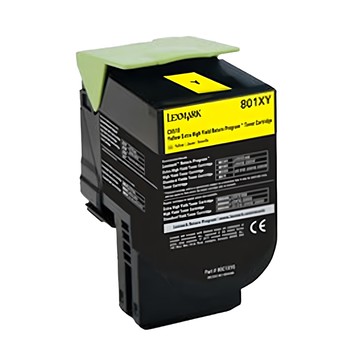 Lexmark 原廠高容量碳粉匣 5K (適用CS521dn/CX522ade/CX622ade) 78C3XY0  黃色  1個