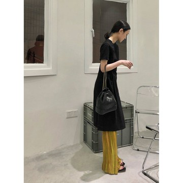 冰絲休閒褲 寬褲 直筒褲 褲子 夏季新款神仙配色女慵懶風休閒冰絲百褶鬆緊高腰寬鬆寬褲闊腿褲