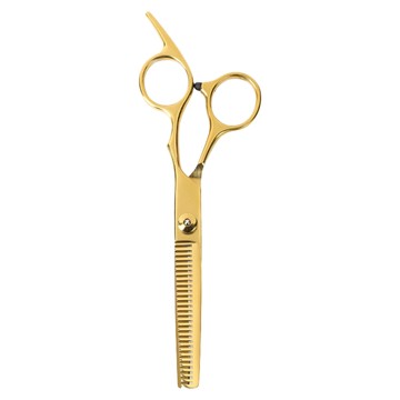 Paris Spring 巴黎春天 輕時尚職人級打薄剪刀 不鏽鋼電鍍 人體工學設計 握感舒適順手 鋒利刀刃不打滑  流沙金  1件