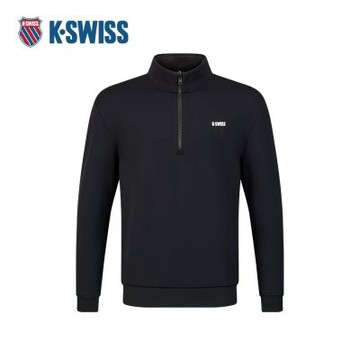K-SWISS 立領上衣 MANTOMANKC7642MCHT12 男上衣 男裝 正黑色色 1010840-008