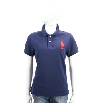 Ralph Lauren Fit Big Pony 大馬刺繡短袖POLO衫(深藍)