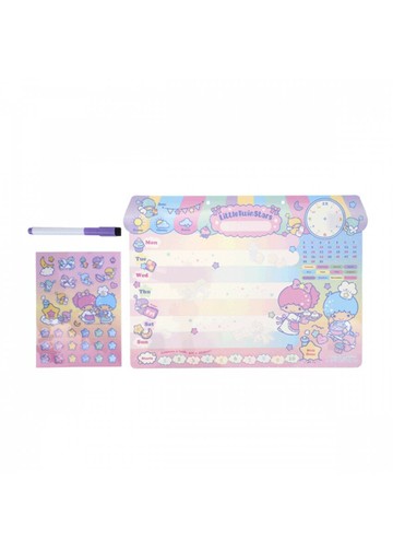 【震撼精品百貨】Little Twin Stars KiKi&LaLa_雙子星小天使~三麗鷗 雙子星隨意貼軟白板附麥克筆*98593
