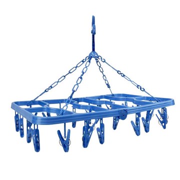 京都24夾摺疊曬架/顏色隨機(1入)