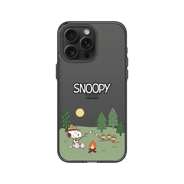 iPhone 15 Pro Max Clear 酷墨灰 - 史努比 Snoopy - 露營趣