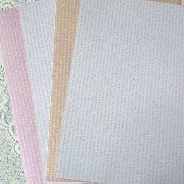 English letter pearl paper