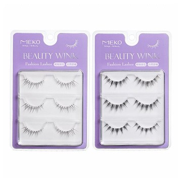 MEKO~專屬C位韓系無痕假睫毛(3對入) 款式可選