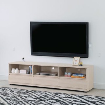 文創集 星晴5.4尺三抽三格電視櫃-161x40x49cm免組