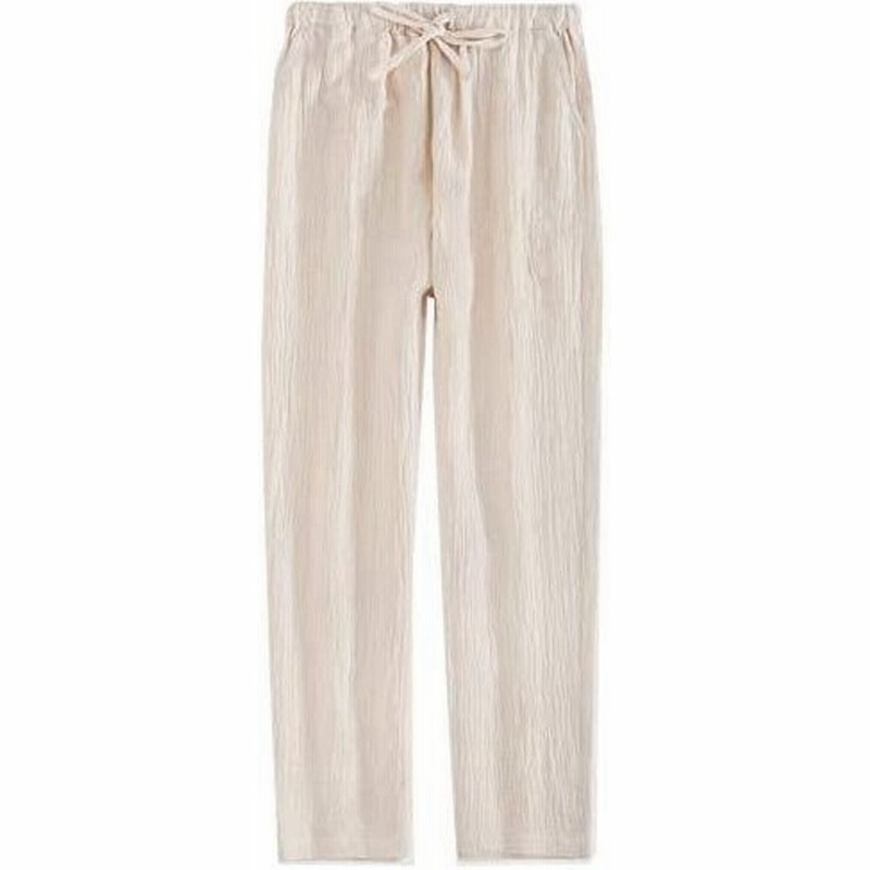 ルームウェア 綿100 長パンツ レディース パジャマパンツ 二重ガーゼ 綿100 部屋着 パジャマ下 ズボンだけ クリーム 2xl 通販 Lineポイント最大0 5 Get Lineショッピング