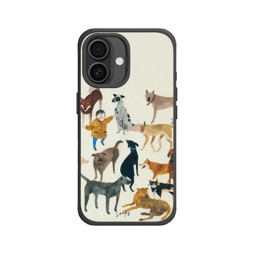 iPhone 16 SolidX 黑 - Soupy Tang 湯舒皮 - Dogs