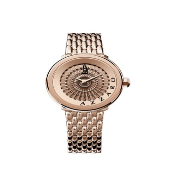 【Azzaro】ALICIA都會時尚鋼帶腕錶-玫瑰金/AZ3040.52PM.000