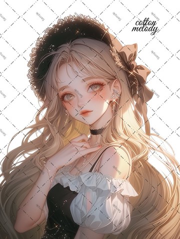 original sticker no.2037 人物貼紙 原創貼紙 原創人物貼紙 裝飾貼紙 cotton melody