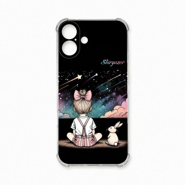iPhone 16 Plus 殼 TRON IPhone 16 PLUS 觀星小女孩 四角防摔殼 手機殼