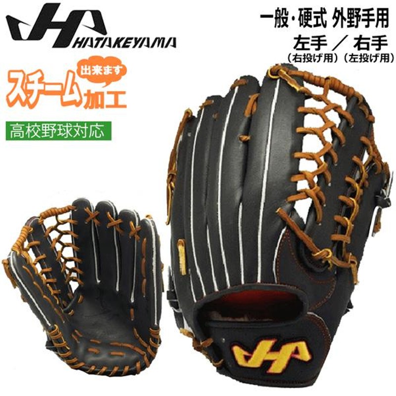 HATAKEYAMA 野球 グラブ グローブ 一般硬式 ハタケヤマ V SERIES 外野手用 Vブラック | LINEブランドカタログ