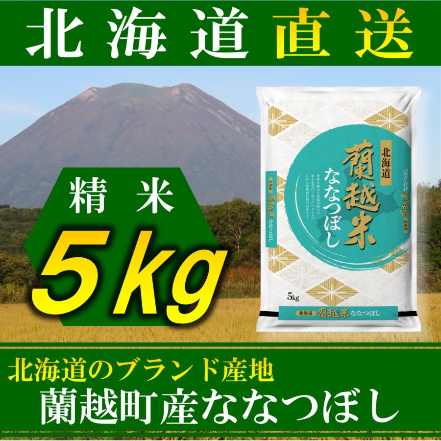 新米 お米 ななつぼし 蘭越産 北海道産 5kg 令和5年産