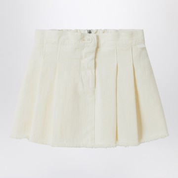 White milk skirt in denim