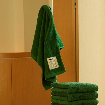 韓國 BANACO 柔軟純棉多色大毛巾 綠