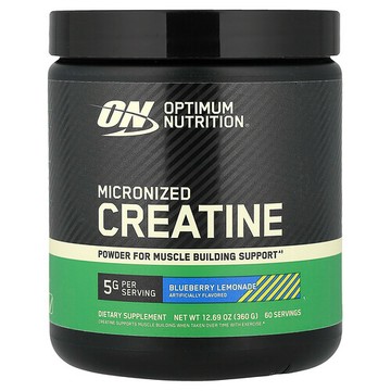 Optimum Nutrition, 微粒化肌酸粉，藍莓檸檬水味，12.69 盎司（360 克）