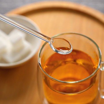 創意高硼硅玻璃勺調料調羹咖啡勺多功能玻璃湯勺飯勺家用勺餐廳店