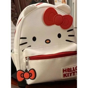 日系貓咪書包少女可愛大小號大學生pu背包休閑小眾百搭卡通雙肩包