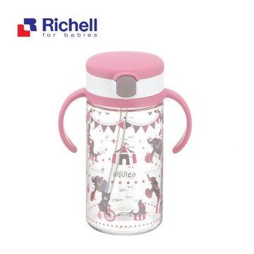 Richell 利其爾  第四代LC 戶外水杯 320ml - 粉紅派對