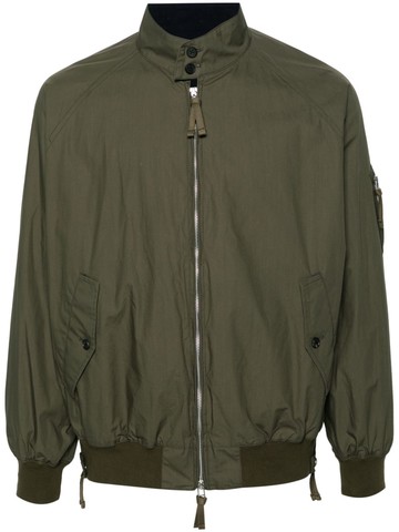 Comme Des Garçons - zip-up cotton bomber jacket - men - Cotton/Polyester/Polyethylene - L - Green