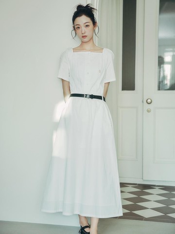 Belt Set Flare Skirt (JZSK321E)