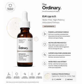 The Ordinary EUK 134 0.1% 精華液 30ml 抗氧化精華液 精華