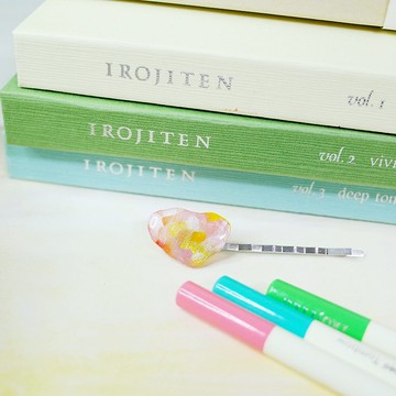 節氣 夏至 手繪髮夾 一字夾