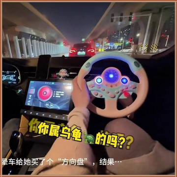 方向盤模擬器 賽車方向盤 遊戲方向盤 創意方向盤模擬器副駕駛練車防暈車兒童玩具六一兒童節禮物送女友